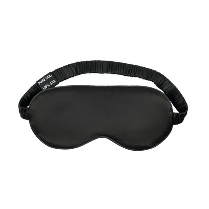 PURE SOL. Beauty Silk Sleep Eye Mask- Black Onyx