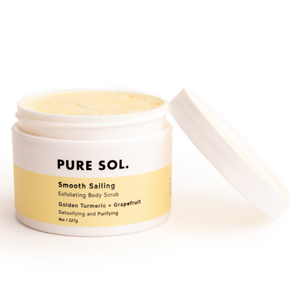 PURE SOL. Beauty Smooth Sailing Golden Turmeric + Grapefruit Detox Body Scrub
