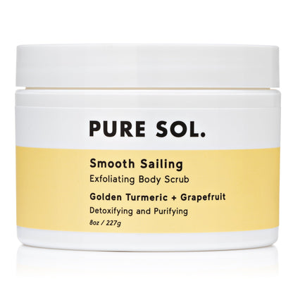 PURE SOL. Beauty Smooth Sailing Golden Turmeric + Grapefruit Detox Body Scrub